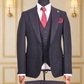 Costume Homme 3 Pièces Gris Anthracite Uni V.I.P COSTUMES 3 PIÈCES MOUBARAK SHOP