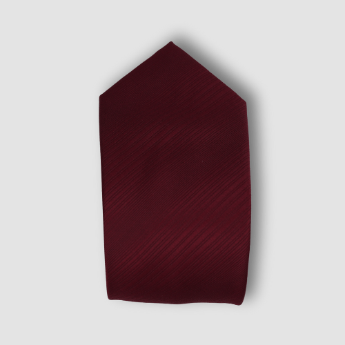 Cravate Bordeaux Foncé à Fines Rayures Ton sur Ton CV00041 CRAVATE UNIQUE MOUBARAK SHOP