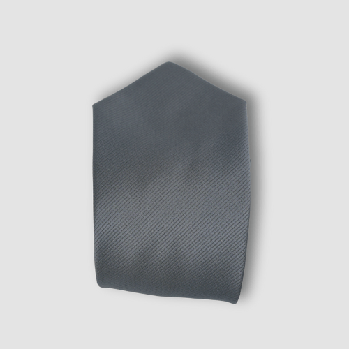 Cravate Gris Ardoise à Fines Rayures Ton sur Ton CV00059 CRAVATE UNIQUE MOUBARAK SHOP