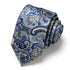 Cravate Paisley Bleu et Doré CV00011 CRAVATE UNIQUE MOUBARAK SHOP