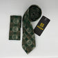 Cravate Pochette CVP137 - Vert Motif CRAVATE POCHETTE MOUBARAK SHOP