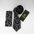 Cravate Pochette CVP153 - Noir Motif CRAVATE POCHETTE MOUBARAK SHOP