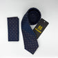 Cravate Pochette CVP175 - Bleu Motif CRAVATE POCHETTE MOUBARAK SHOP