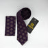 Cravate Pochette CVP185 - Violet Motif CRAVATE POCHETTE MOUBARAK SHOP