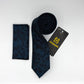 Cravate Pochette CVP191 - Bleu Motif CRAVATE POCHETTE MOUBARAK SHOP