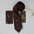 Cravate Pochette CVP218 - Rouge Motif CRAVATE POCHETTE MOUBARAK SHOP
