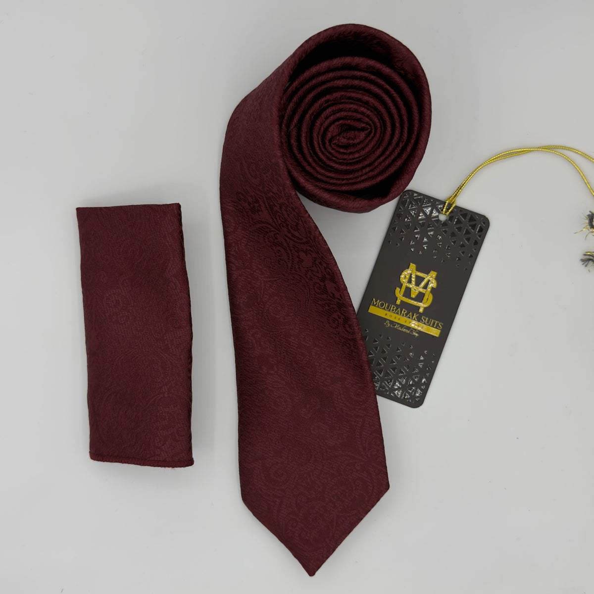 Cravate Pochette CVP224 - Rouge CRAVATE POCHETTE MOUBARAK SHOP
