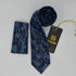 Cravate Pochette CVP225 - Bleu Motif CRAVATE POCHETTE MOUBARAK SHOP