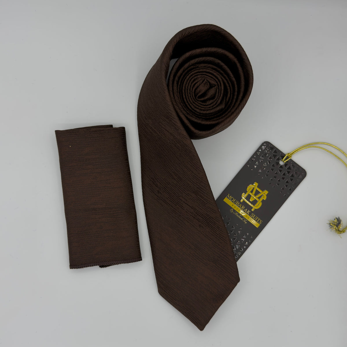 Cravate Pochette CVP247 - Marron