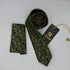 Cravate Pochette CVP254 - Vert Motif CRAVATE POCHETTE MOUBARAK SHOP