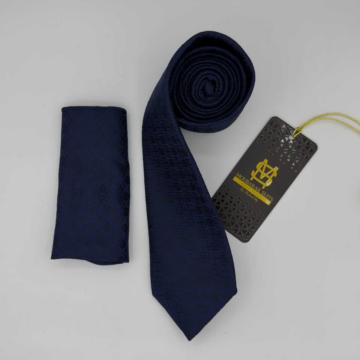 Cravate Pochette CVP262 - Bleu CRAVATE POCHETTE MOUBARAK SHOP