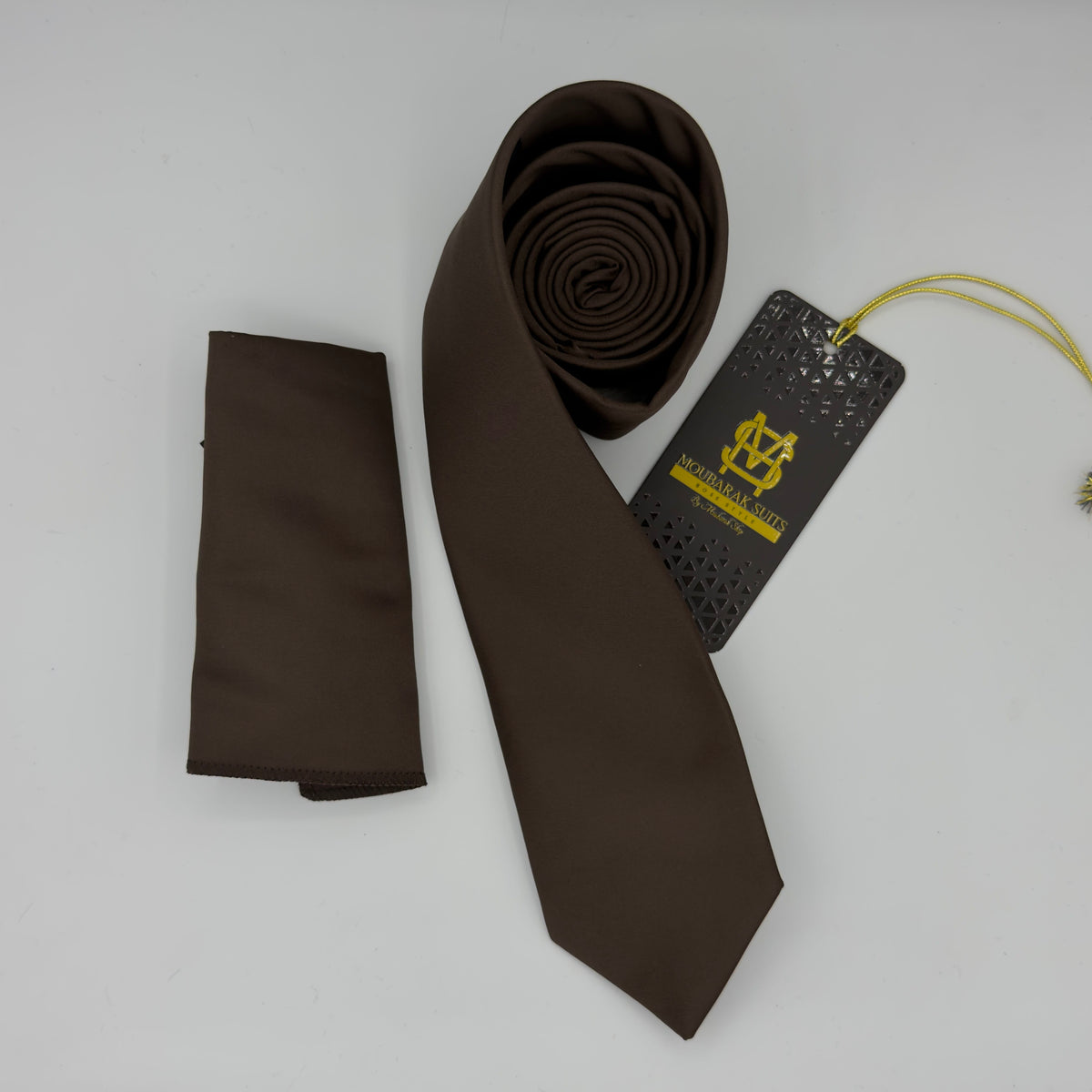 Cravate Pochette CVP276 - Marron CRAVATE POCHETTE MOUBARAK SHOP