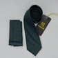 Cravate Pochette CVP277 - Vert Motif CRAVATE POCHETTE MOUBARAK SHOP