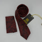 Cravate Pochette CVP280 - Rouge Motif CRAVATE POCHETTE MOUBARAK SHOP
