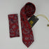 Cravate Pochette CVP284 - Rouge Motif CRAVATE POCHETTE MOUBARAK SHOP