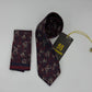 Cravate Pochette CVP287 - Violet Motif CRAVATE POCHETTE MOUBARAK SHOP