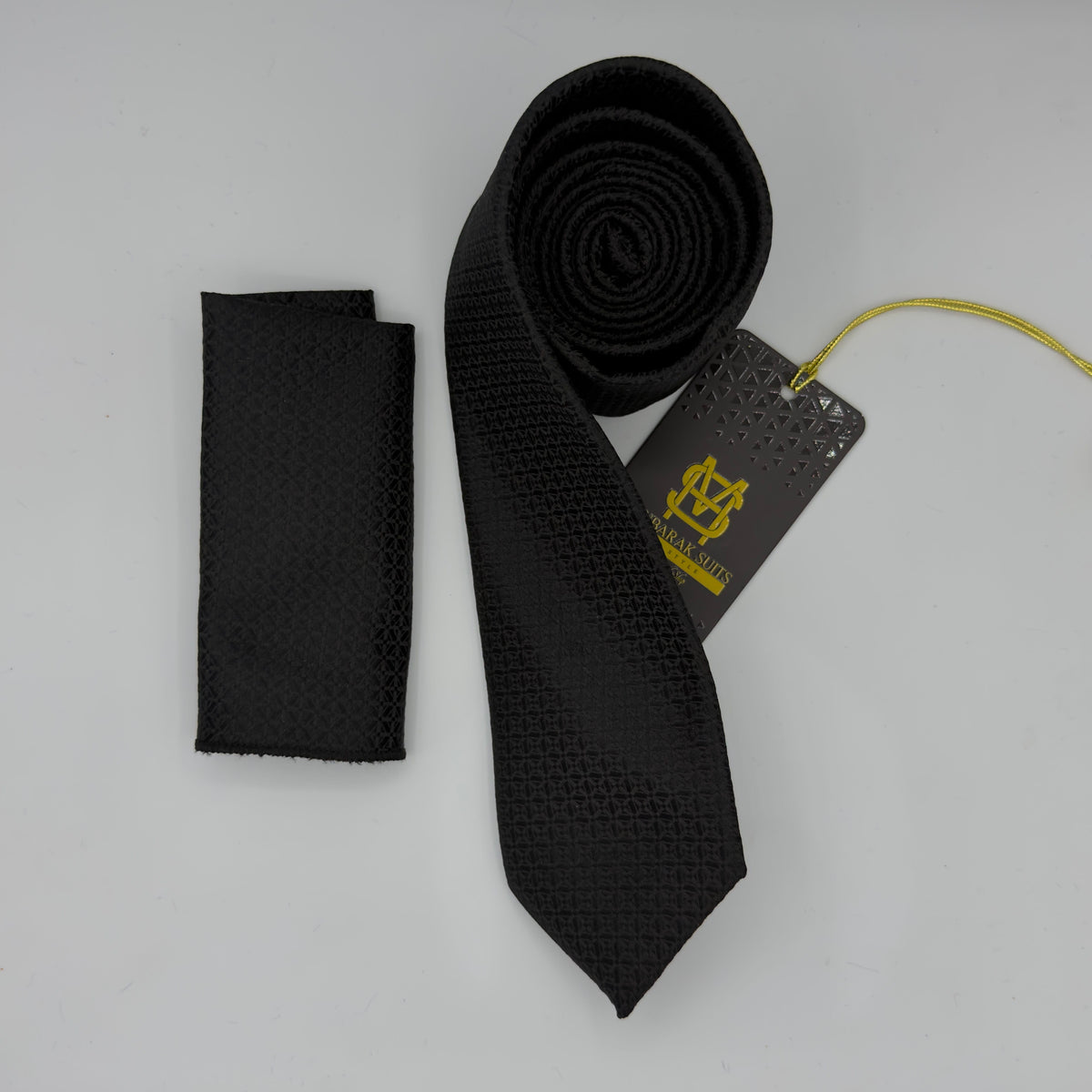Cravate Pochette CVP288 - Noir CRAVATE POCHETTE MOUBARAK SHOP
