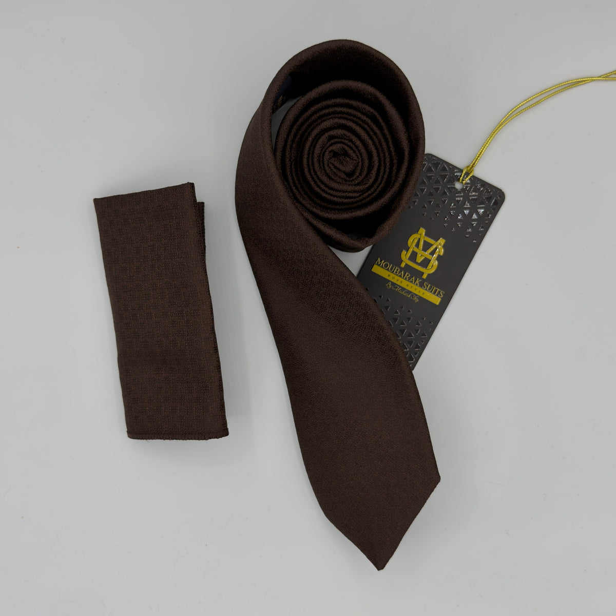 Cravate Pochette CVP302 - Marron
