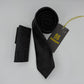 Cravate Pochette CVP306 - Noir Motif CRAVATE POCHETTE MOUBARAK SHOP