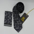 Cravate Pochette CVP322 - Noir Motif CRAVATE POCHETTE MOUBARAK SHOP