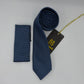Cravate Pochette CVP335 - Bleu Motif CRAVATE POCHETTE MOUBARAK SHOP