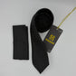 Cravate Pochette CVP341 - Noir Motif CRAVATE POCHETTE MOUBARAK SHOP