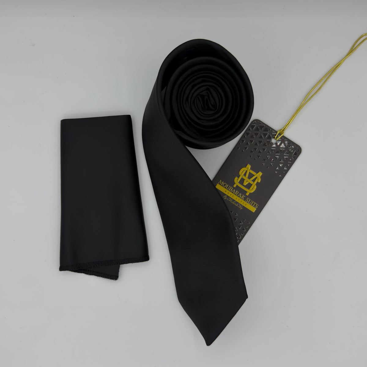 Cravate Pochette CVP349 - Noir CRAVATE POCHETTE MOUBARAK SHOP