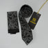 Cravate Pochette CVP360 - Noir Motif CRAVATE POCHETTE MOUBARAK SHOP