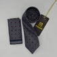 Cravate Pochette CVP365 - Bleu Motif CRAVATE POCHETTE MOUBARAK SHOP