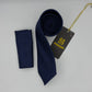 Cravate Pochette CVP377 - Bleu Motif CRAVATE POCHETTE MOUBARAK SHOP