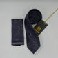 Cravate Pochette CVP387 - Bleu Motif CRAVATE POCHETTE MOUBARAK SHOP
