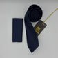 Cravate Pochette CVP388 - Bleu Motif CRAVATE POCHETTE MOUBARAK SHOP