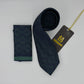 Cravate Pochette CVP397 - Bleu Motif CRAVATE POCHETTE MOUBARAK SHOP