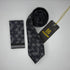 Cravate Pochette CVP398 - Noir Motif CRAVATE POCHETTE MOUBARAK SHOP