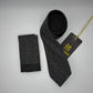 Cravate Pochette CVP399 - Noir Motif CRAVATE POCHETTE MOUBARAK SHOP