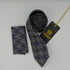 Cravate Pochette CVP403 - Gris Motif CRAVATE POCHETTE MOUBARAK SHOP
