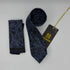 Cravate Pochette CVP407 - Bleu Motif CRAVATE POCHETTE MOUBARAK SHOP
