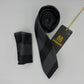 Cravate Pochette CVP411 - Noir Motif CRAVATE POCHETTE MOUBARAK SHOP