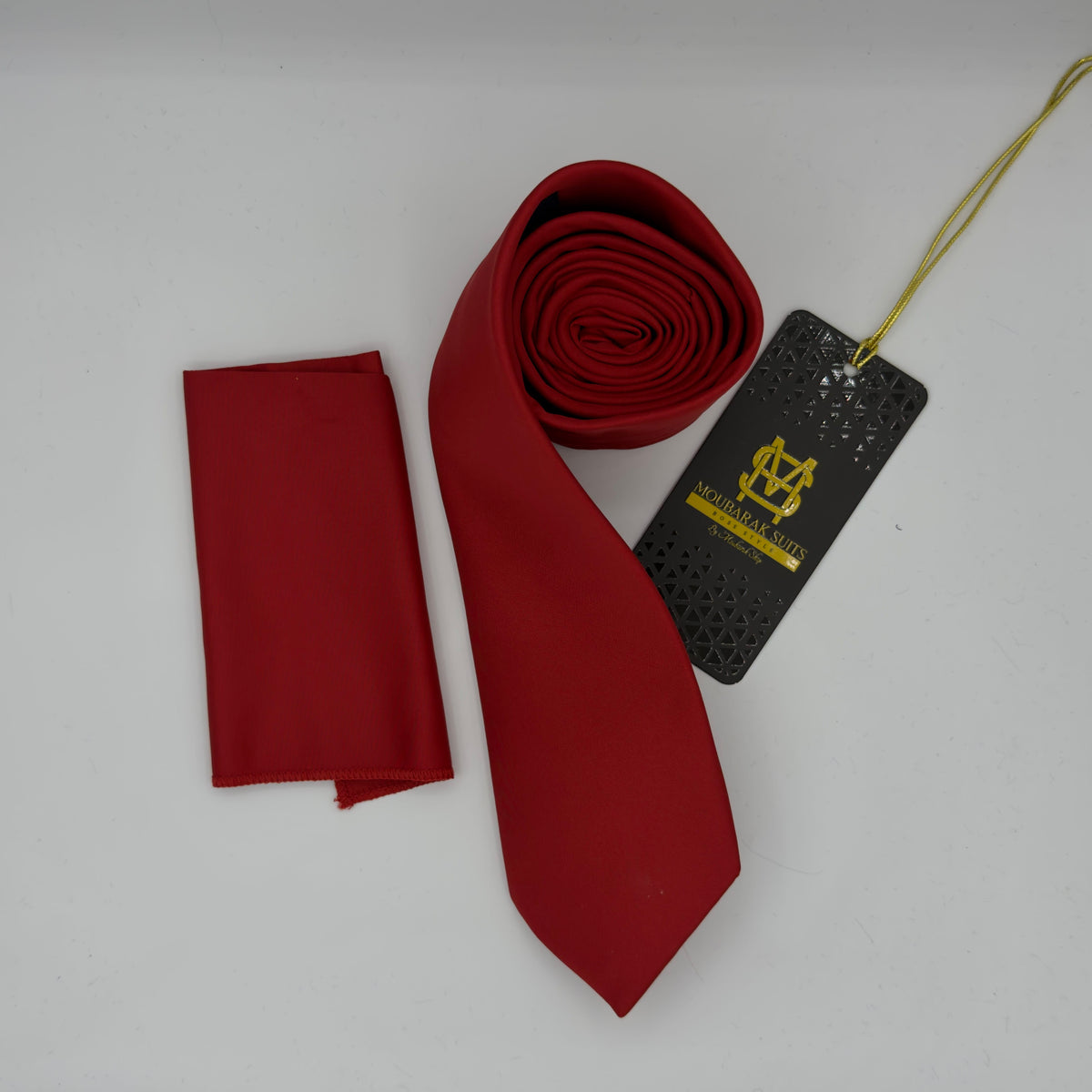 Cravate Pochette CVP421 - Rouge CRAVATE POCHETTE MOUBARAK SHOP