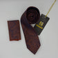 Cravate Pochette CVP424 - Orange Motif CRAVATE POCHETTE MOUBARAK SHOP