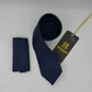 Cravate Pochette CVP428 - Bleu Motif CRAVATE POCHETTE MOUBARAK SHOP