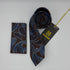 Cravate Pochette CVP435 - Bleu Motif CRAVATE POCHETTE MOUBARAK SHOP