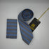 Cravate Pochette CVP440 - Bleu Motif CRAVATE POCHETTE MOUBARAK SHOP