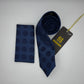 Cravate Pochette CVP441 - Bleu Motif CRAVATE POCHETTE MOUBARAK SHOP
