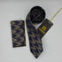 Cravate Pochette CVP444 - Bleu Motif CRAVATE POCHETTE MOUBARAK SHOP