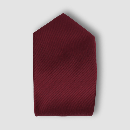 Cherry Red Tie with Tone-on-Tone Pinstripes CV00049