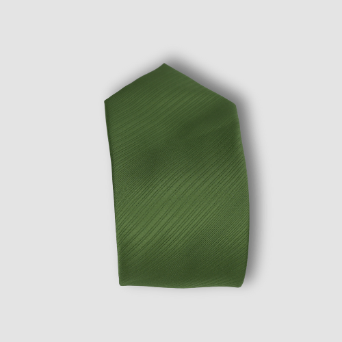 Cravate Vert Olive à Fines Rayures Ton sur Ton CV00035 CRAVATE UNIQUE MOUBARAK SHOP