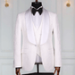 Ensemble smoking blanc et pantalon de mariage noir SMOKINGS MOUBARAK SHOP