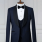 Ensemble smoking 3 pieces blanc et pantalon de mariage noir - Costume de mariage pour homme a Dakar SMOKINGS MOUBARAK SHOP