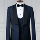 Ensemble smoking 3 pieces blanc et pantalon de mariage noir - Costume de mariage pour homme a Dakar SMOKINGS MOUBARAK SHOP